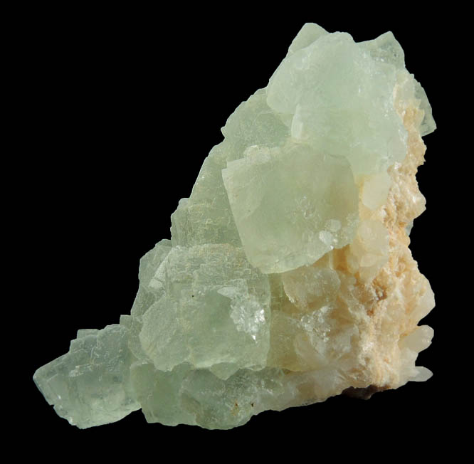 Fluorite over Quartz from Hardy Mine, Oatman District, Mohave County, Arizona