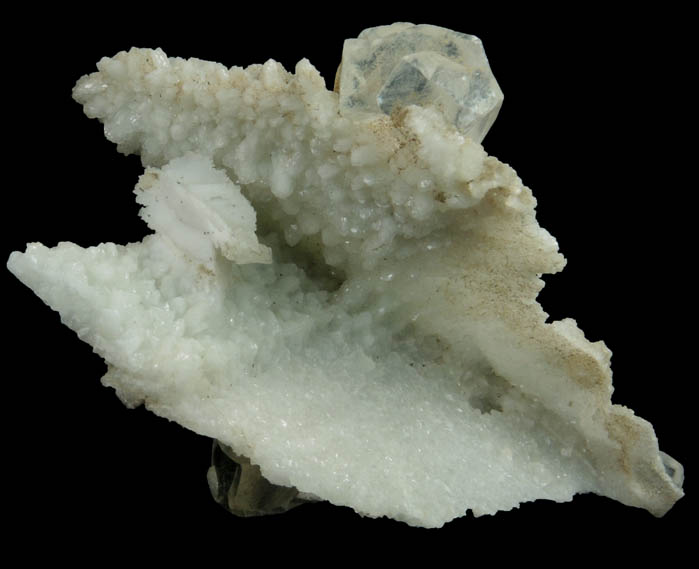 Calcite (interpenetrant-twinned crystals) on Datolite Cast from Prospect Park Quarry, Prospect Park, Passaic County, New Jersey