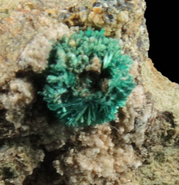 Malachite from Omega Mine, Helvetia District, Santa Cruz County, Arizona