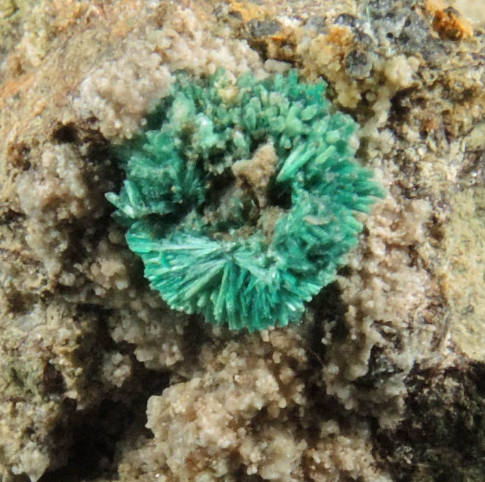 Malachite from Omega Mine, Helvetia District, Santa Cruz County, Arizona