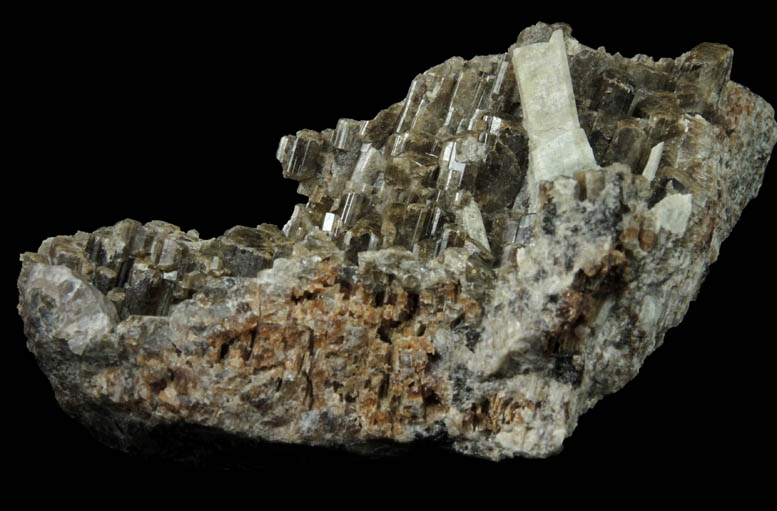 Vesuvianite with Scapolite from Goodall Farm Quarry, Sanford, York County, Maine