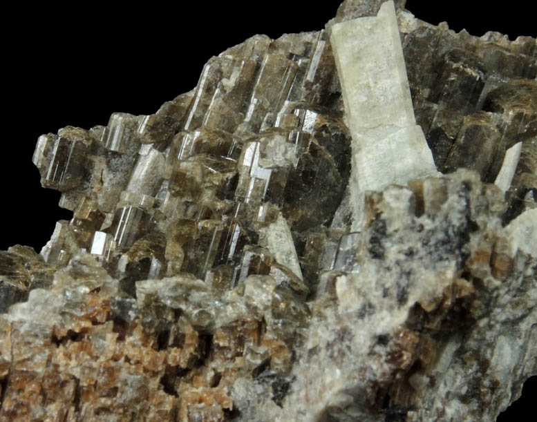 Vesuvianite with Scapolite from Goodall Farm Quarry, Sanford, York County, Maine