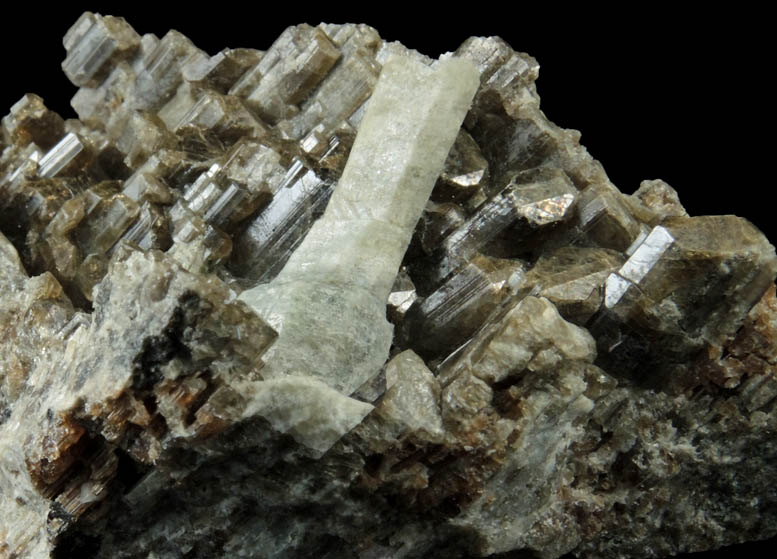 Vesuvianite with Scapolite from Goodall Farm Quarry, Sanford, York County, Maine