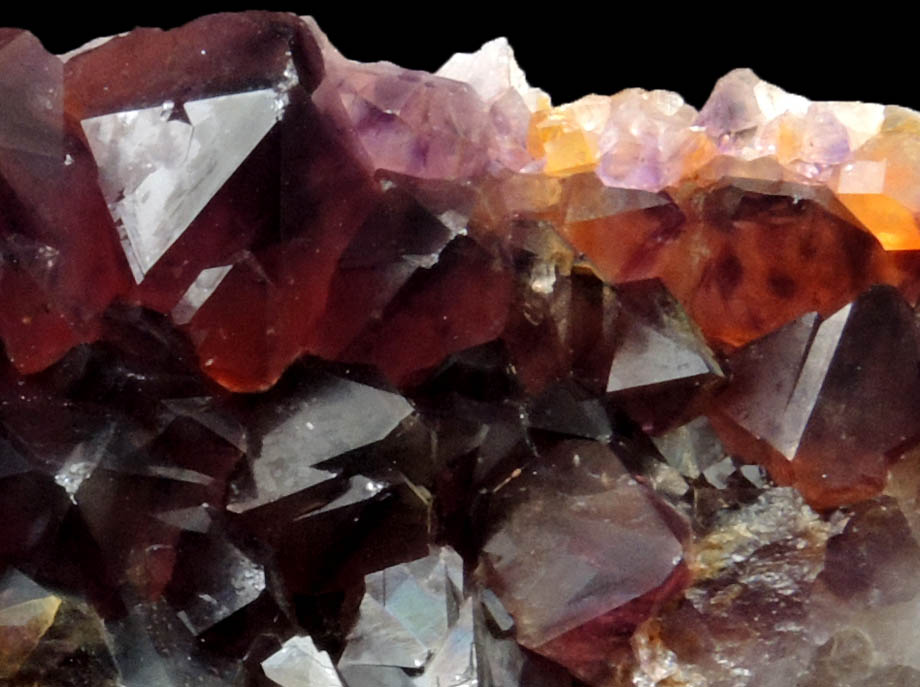 Quartz var. Amethyst Quartz with Hematite inclusions from Pearl Station, Thunder Bay District, Ontario, Canada