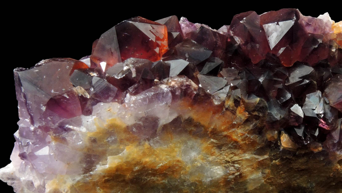 Quartz var. Amethyst Quartz with Hematite inclusions from Pearl Station, Thunder Bay District, Ontario, Canada