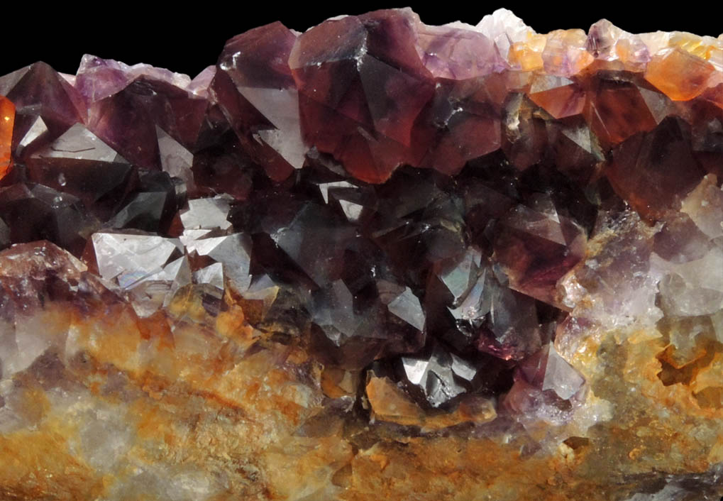 Quartz var. Amethyst Quartz with Hematite inclusions from Pearl Station, Thunder Bay District, Ontario, Canada