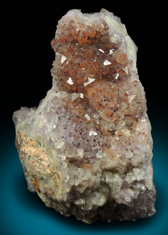 Quartz var. Amethyst Quartz with Hematite inclusions from Pearl Station, Thunder Bay District, Ontario, Canada