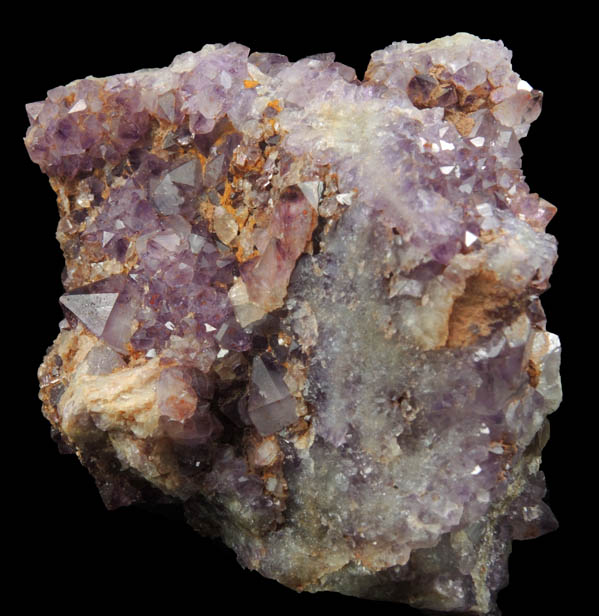 Quartz var. Amethyst Quartz with minor Hematite inclusions from Pearl Station, Thunder Bay District, Ontario, Canada