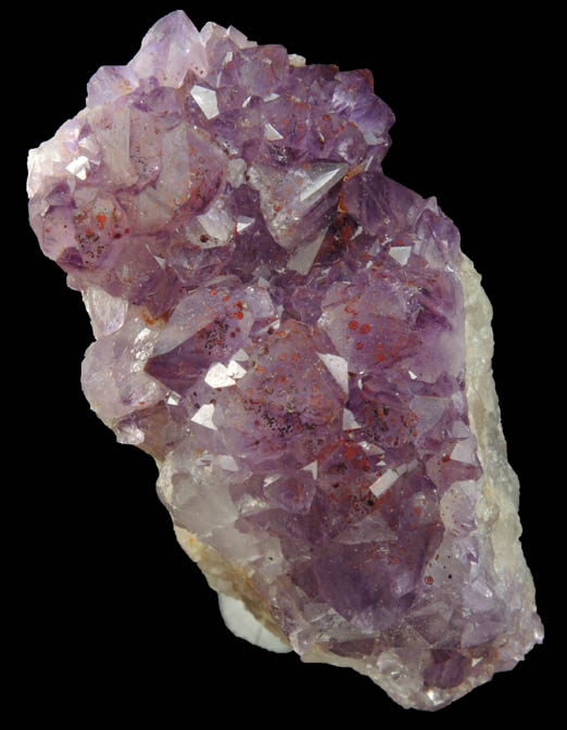 Quartz var. Amethyst Quartz with Hematite inclusions from Pearl Station, Thunder Bay District, Ontario, Canada