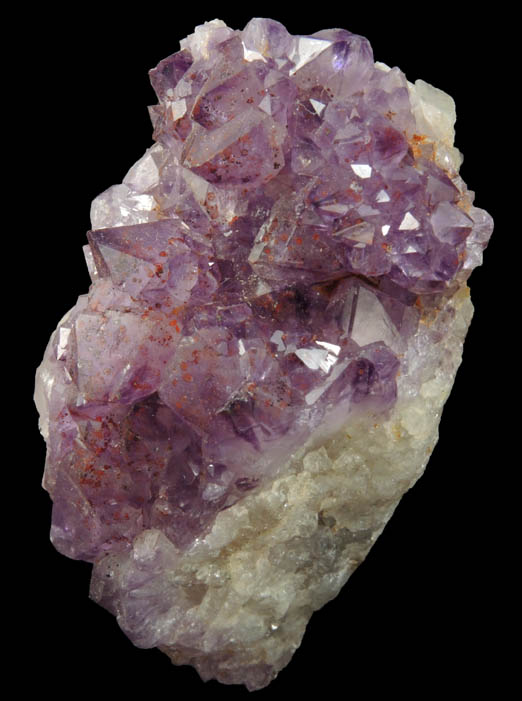 Quartz var. Amethyst Quartz with Hematite inclusions from Pearl Station, Thunder Bay District, Ontario, Canada