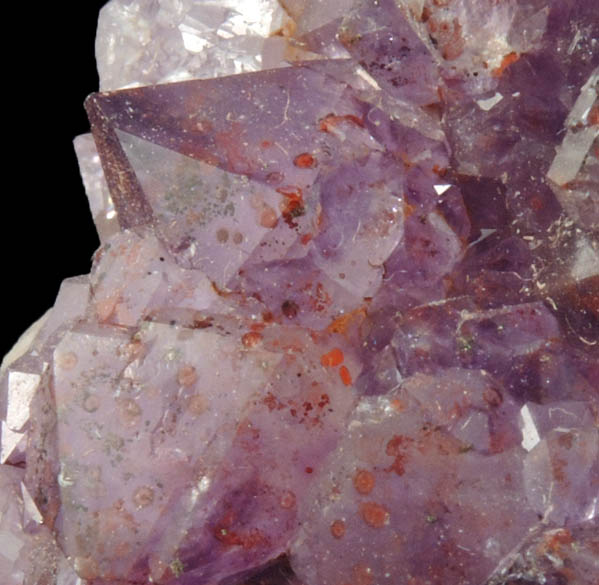 Quartz var. Amethyst Quartz with Hematite inclusions from Pearl Station, Thunder Bay District, Ontario, Canada