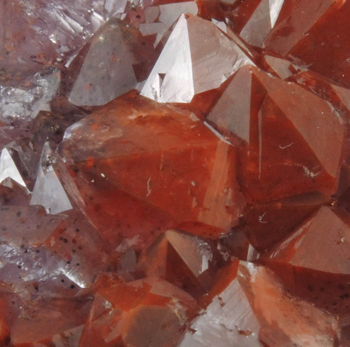 Quartz var. Amethyst Quartz with Hematite inclusions from Pearl Station, Thunder Bay District, Ontario, Canada