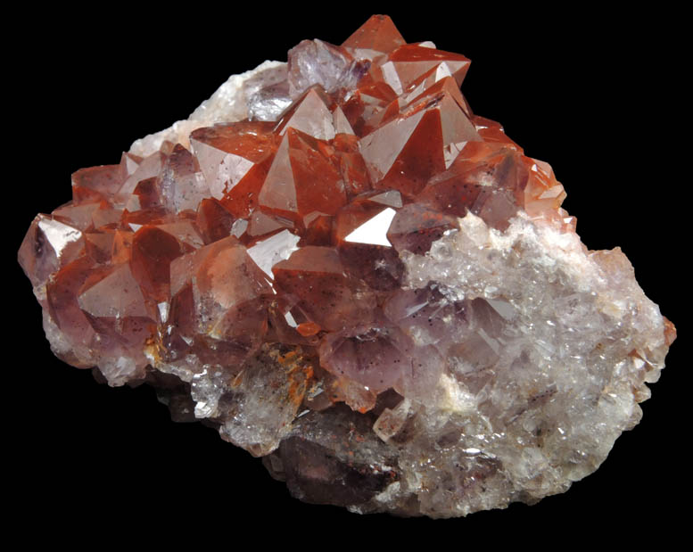 Quartz var. Amethyst Quartz with Hematite inclusions from Pearl Station, Thunder Bay District, Ontario, Canada