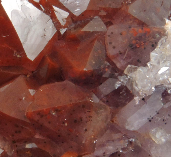 Quartz var. Amethyst Quartz with Hematite inclusions from Pearl Station, Thunder Bay District, Ontario, Canada