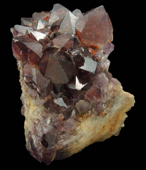 Quartz var. Amethyst Quartz with Hematite inclusions from Pearl Station, Thunder Bay District, Ontario, Canada