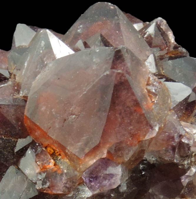 Quartz var. Amethyst Quartz with Hematite inclusions from Pearl Station, Thunder Bay District, Ontario, Canada