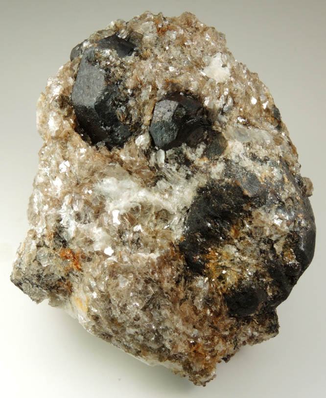 Almandine Garnet in Albite-Quartz-Muscovite from Hedgehog Hill, Peru, Oxford County, Maine