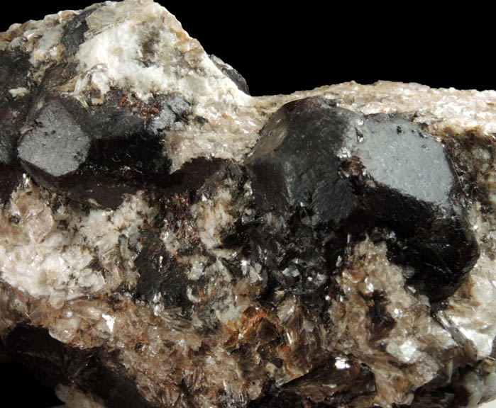 Almandine Garnet in Albite-Quartz-Muscovite from Hedgehog Hill, Peru, Oxford County, Maine