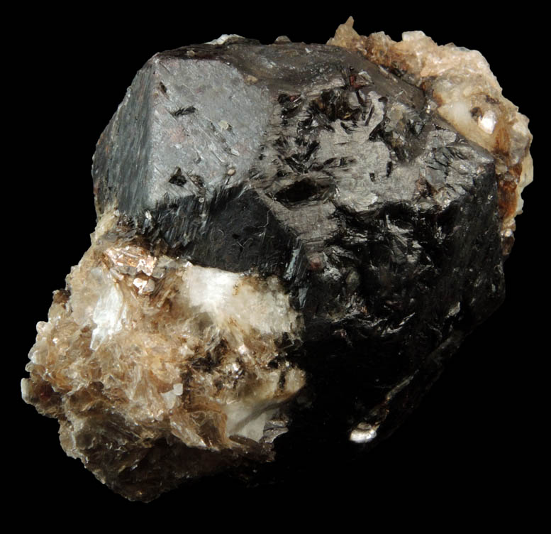 Almandine Garnet with Muscovite from Hedgehog Hill, Peru, Oxford County, Maine