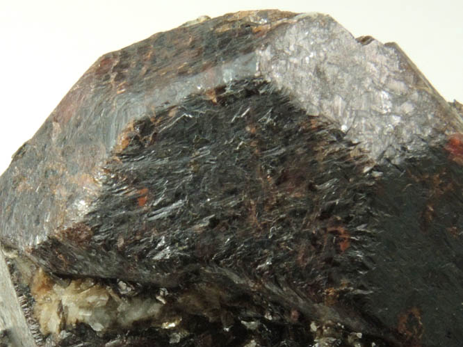 Almandine Garnet (distorted crystal) from Hedgehog Hill, Peru, Oxford County, Maine