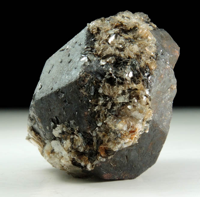 Almandine Garnet with Muscovite from Hedgehog Hill, Peru, Oxford County, Maine