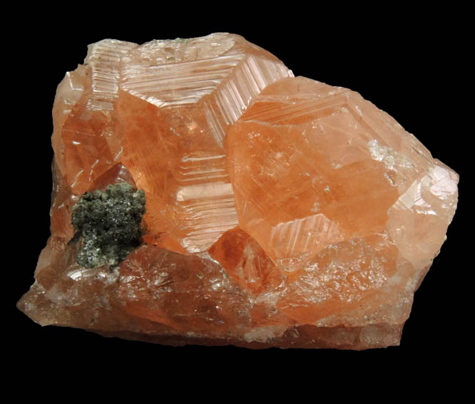 Grossular Garnet with Clinochlore from Jeffrey Mine, Asbestos, Qubec, Canada