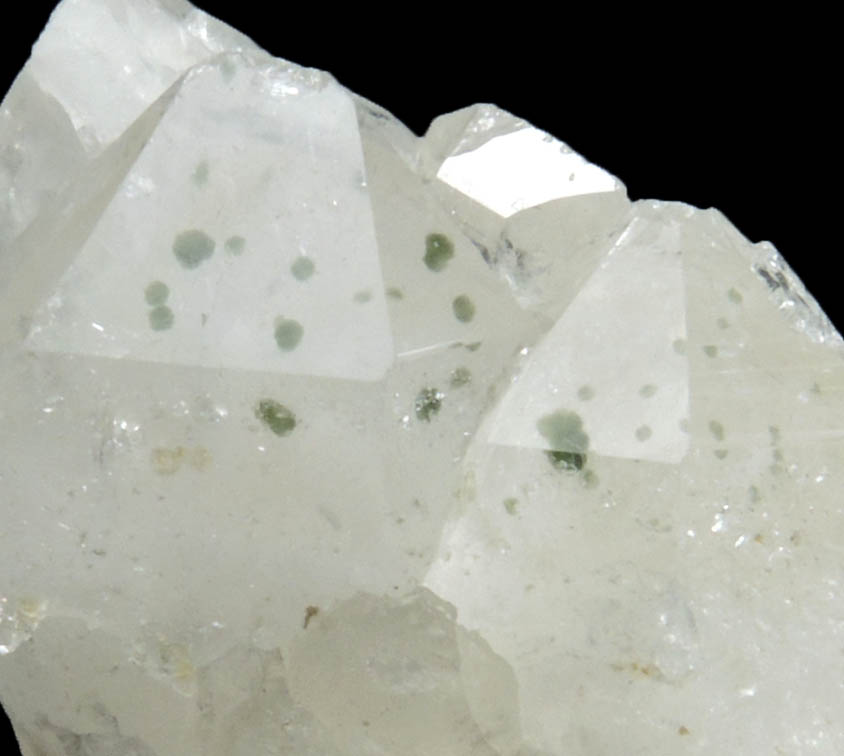 Quartz with Chlorite inclusions from Red Bridge Mine, Spring Glen, Ellenville District, Ulster County, New York