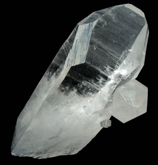 Quartz (with large S-face) from Corinto, Minas Gerais, Brazil