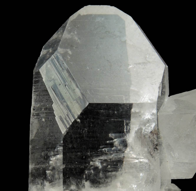 Quartz (with large S-face) from Corinto, Minas Gerais, Brazil