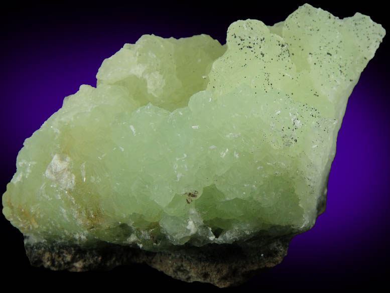 Prehnite with Goethite from Upper New Street Quarry, Paterson, Passaic County, New Jersey