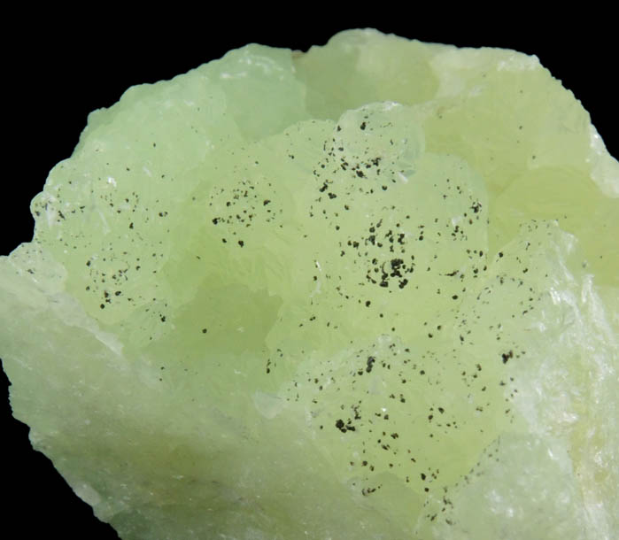 Prehnite with Goethite from Upper New Street Quarry, Paterson, Passaic County, New Jersey