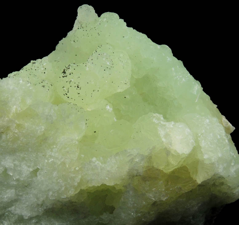 Prehnite with Goethite from Upper New Street Quarry, Paterson, Passaic County, New Jersey