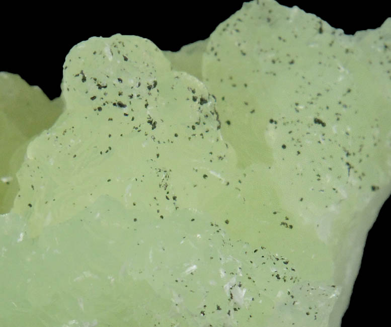 Prehnite with Goethite from Upper New Street Quarry, Paterson, Passaic County, New Jersey