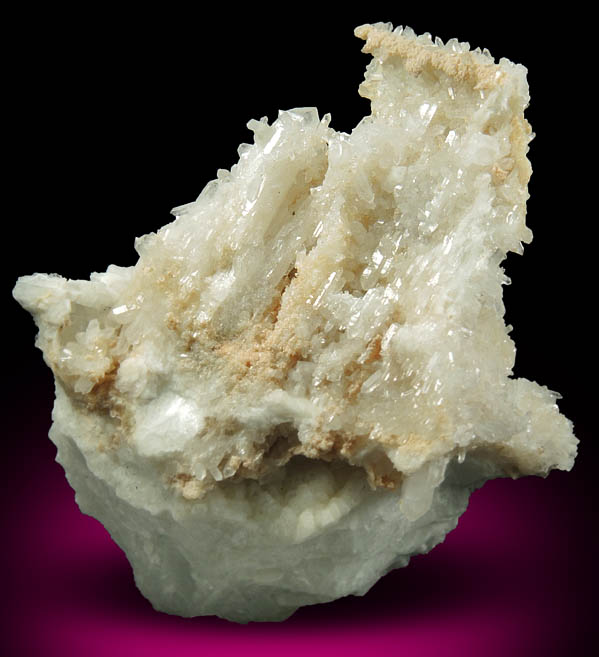 Quartz with Cookeite on Albite var. Cleavelandite from Harvard Quarry, Noyes Mountain, Greenwood, Oxford County, Maine