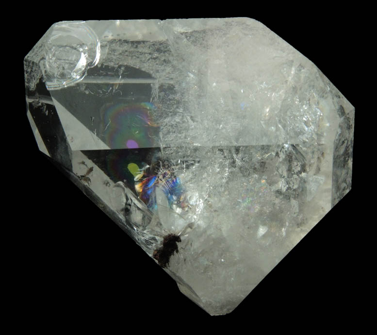 Quartz var. Herkimer Diamond (unusual distorted crystal) from Middleville, Herkimer County, New York