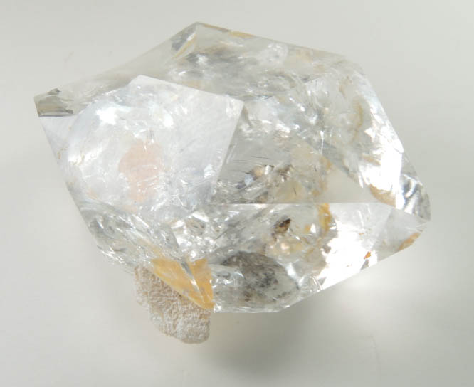 Quartz var. Herkimer Diamond with Dolomite from Middleville, Herkimer County, New York