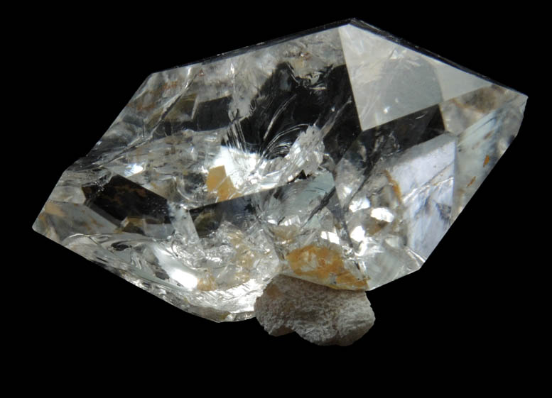 Quartz var. Herkimer Diamond with Dolomite from Middleville, Herkimer County, New York