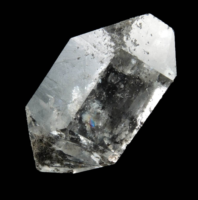 Quartz var. Herkimer Diamond with inclusions from Middleville, Herkimer County, New York