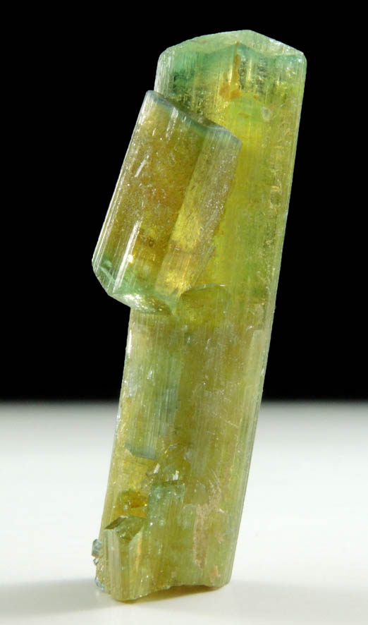 Elbaite Tourmaline with blue cap from Kamdesh District, Nuristan Province, Afghanistan