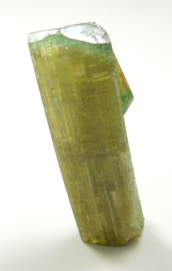 Elbaite Tourmaline with blue cap from Kamdesh District, Nuristan Province, Afghanistan