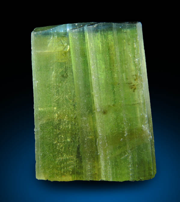 Elbaite Tourmaline with blue cap from Kamdesh District, Nuristan Province, Afghanistan