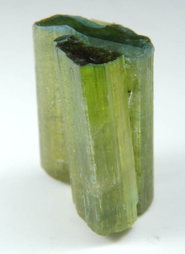 Elbaite Tourmaline with blue cap from Kamdesh District, Nuristan Province, Afghanistan