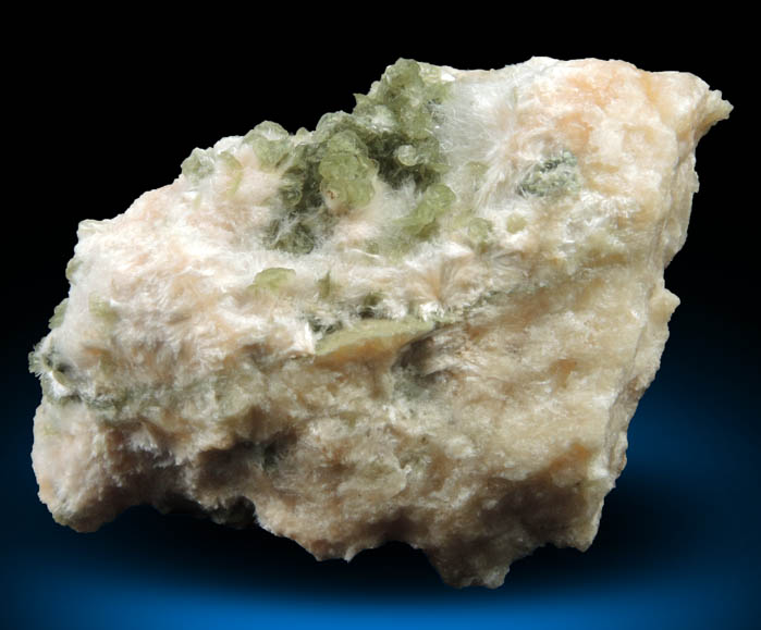 Diaspore on Natrolite from Tvedalen, Larvik, Vestfold, Norway