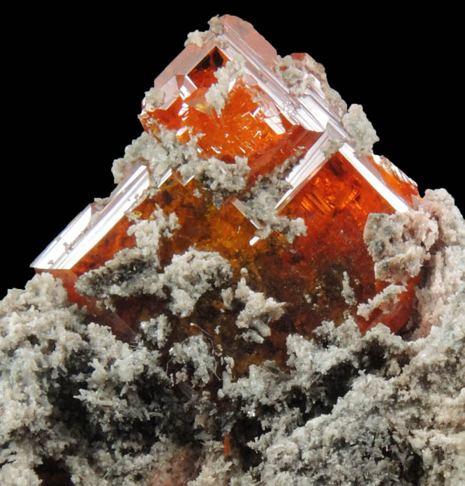 Wulfenite with Willemite from Red Cloud Mine, Silver District, La Paz County, Arizona