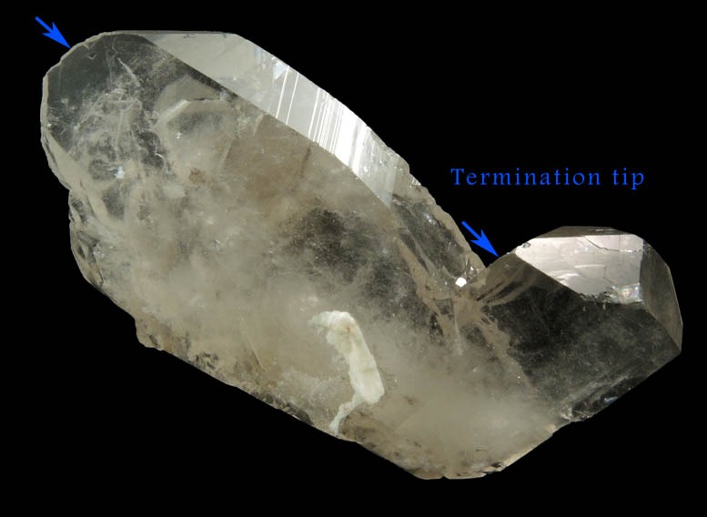 Quartz var. Smoky Quartz from North Moat Mountain, Bartlett, Carroll County, New Hampshire