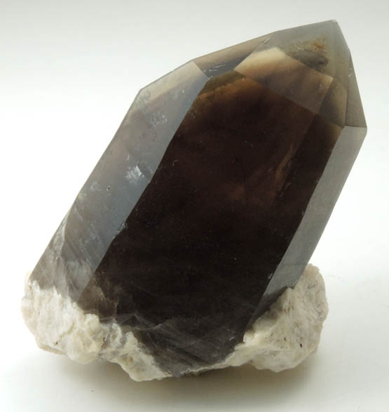 Quartz var. Smoky Quartz (with phantom-growth zone) from North Moat Mountain, Bartlett, Carroll County, New Hampshire