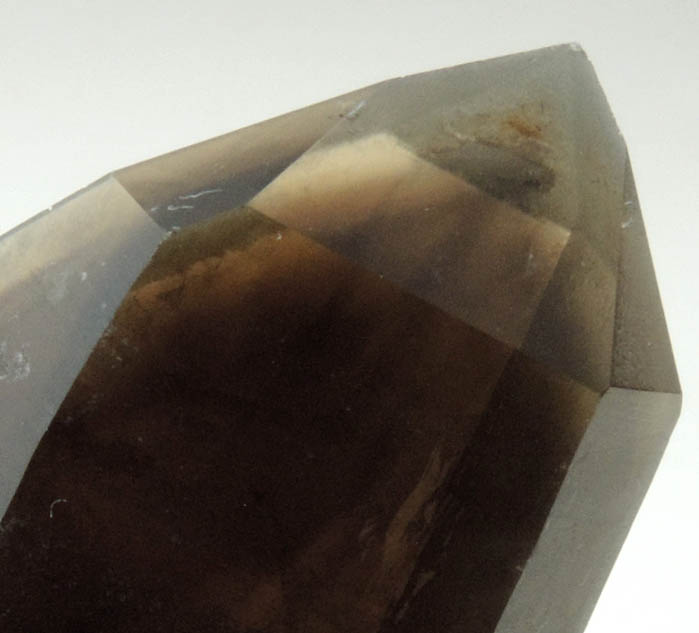 Quartz var. Smoky Quartz (with phantom-growth zone) from North Moat Mountain, Bartlett, Carroll County, New Hampshire