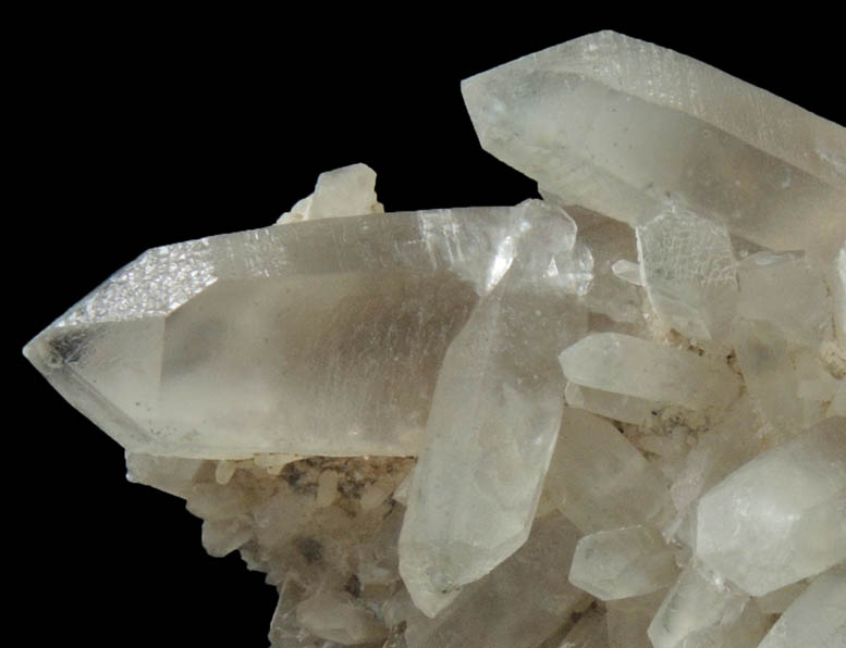 Quartz var. Smoky Quartz from Lord Hill Quarry, Stoneham, Oxford County, Maine