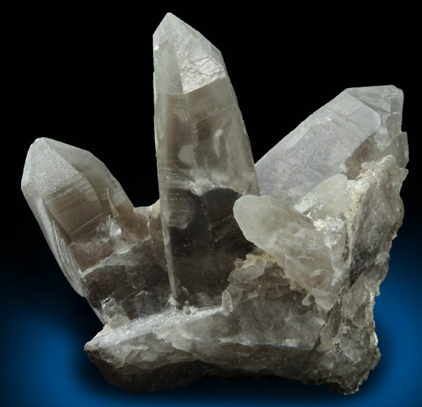 Quartz var. Smoky Quartz from Lord Hill Quarry, Stoneham, Oxford County, Maine