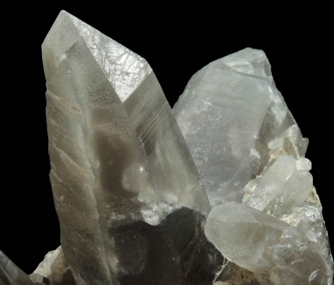 Quartz var. Smoky Quartz from Lord Hill Quarry, Stoneham, Oxford County, Maine